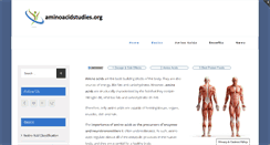 Desktop Screenshot of aminoacidstudies.org