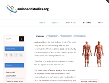 Tablet Screenshot of aminoacidstudies.org